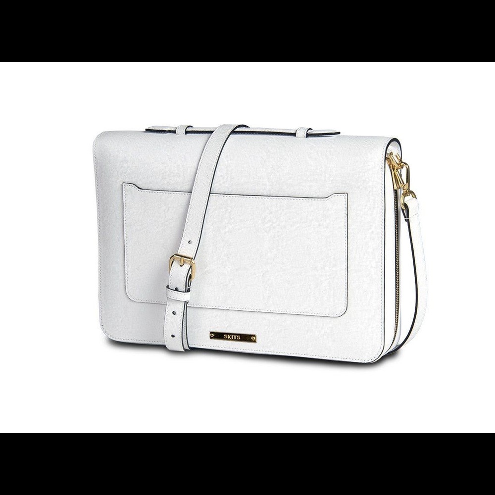 Bellevue Brilliant Pebble Leather Double-Zip Bag